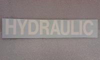 24548 DECAL HYDRAULIC 'WHITE' 2' X 11 5/16'